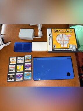 Nintendo DS i Lite XL System And Games